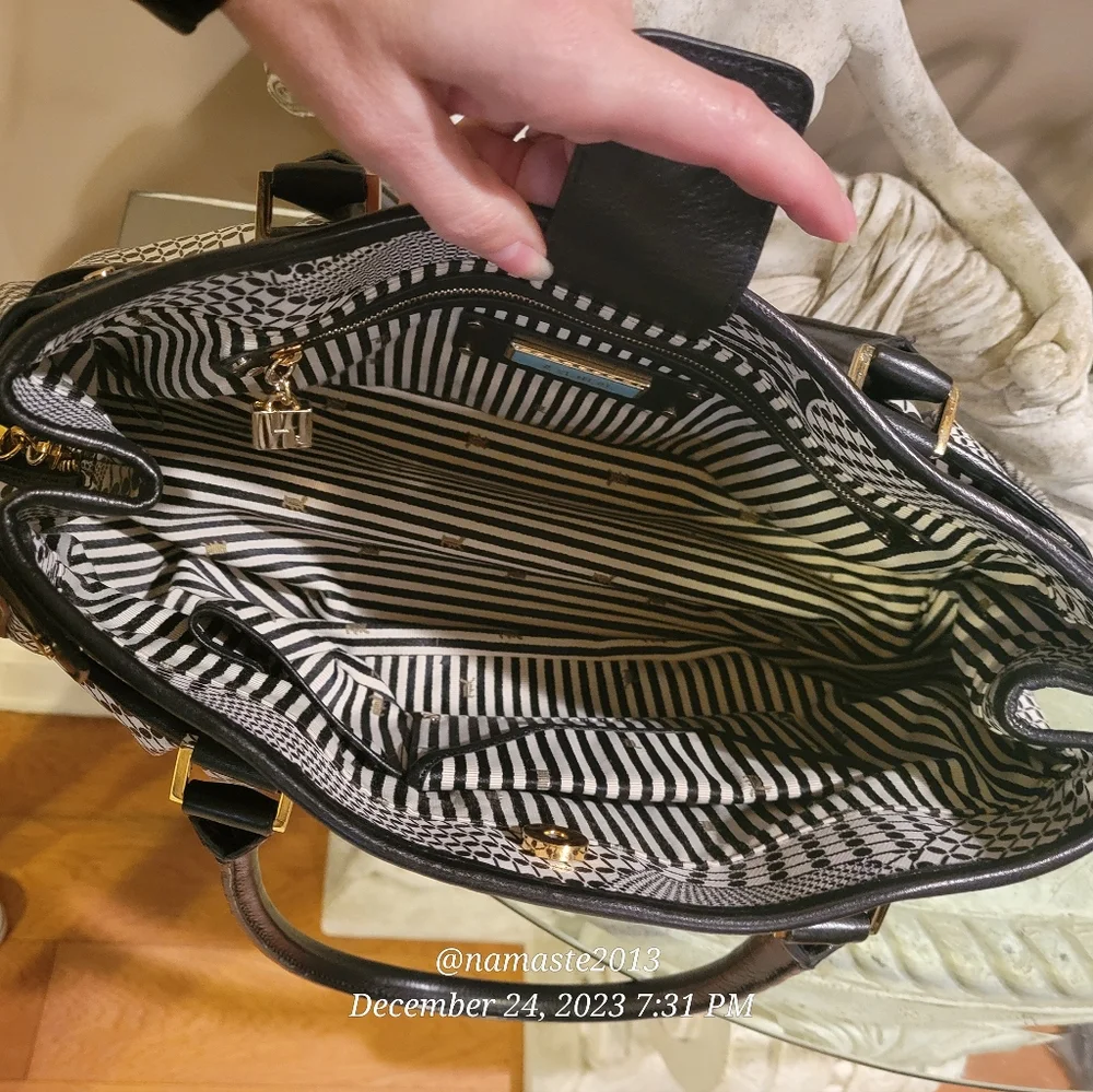 🚫SOLD🚫L.A.M.B. Gwen Stefani Samburu Hopewell Expandable Satchel Luxury - Picture 11 of 16